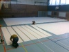 Segelaufmaß in der Sporthalle - Koggensegel