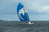 PEREGRINE mit Rumpfgeschwindigkeit im Strelasund